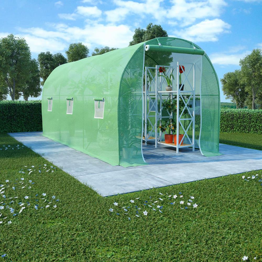 vidaXL Greenhouse 96.9 ft² 177.2"x78.7"x78.7" 8165. Picture 1