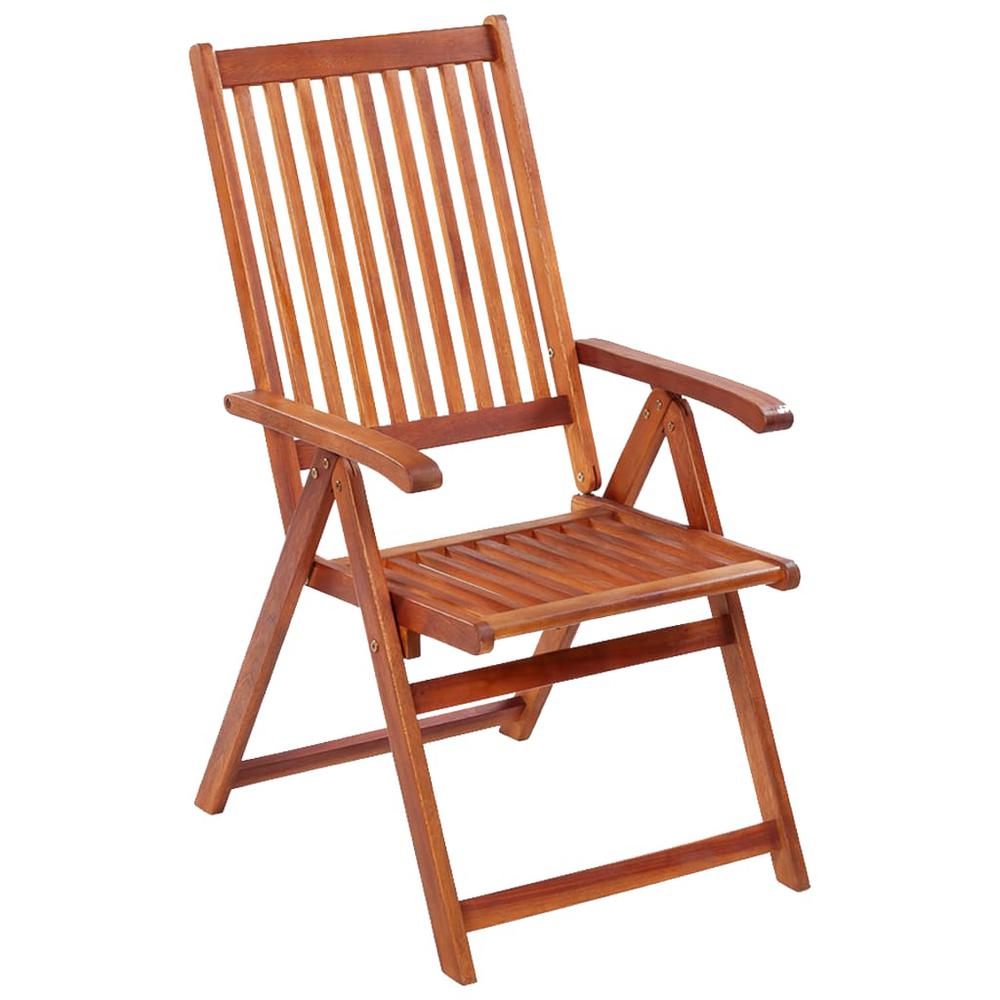 vidaXL Folding Patio Chairs 6 pcs Solid Acacia Wood. Picture 2