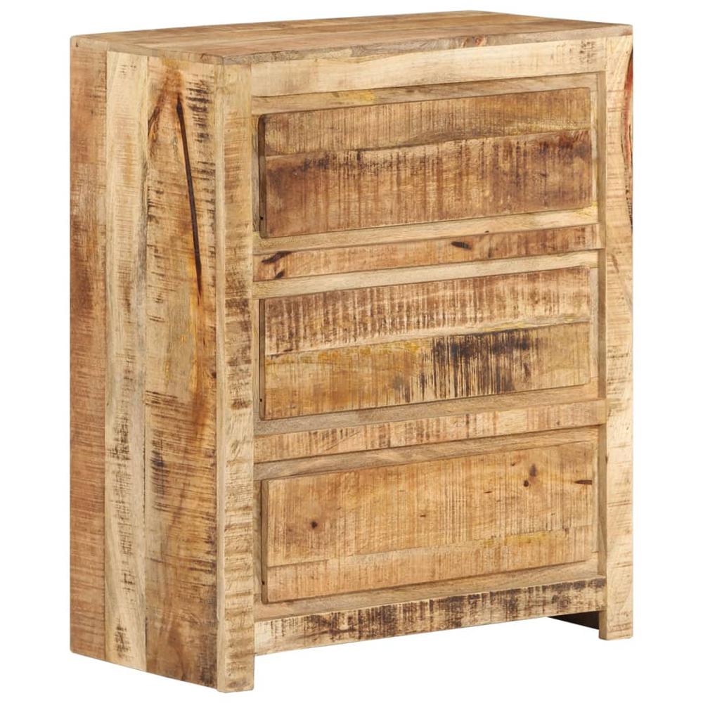 vidaXL Drawer Cabinet 23.6"x13"x29.5" Solid Wood Mango. Picture 1