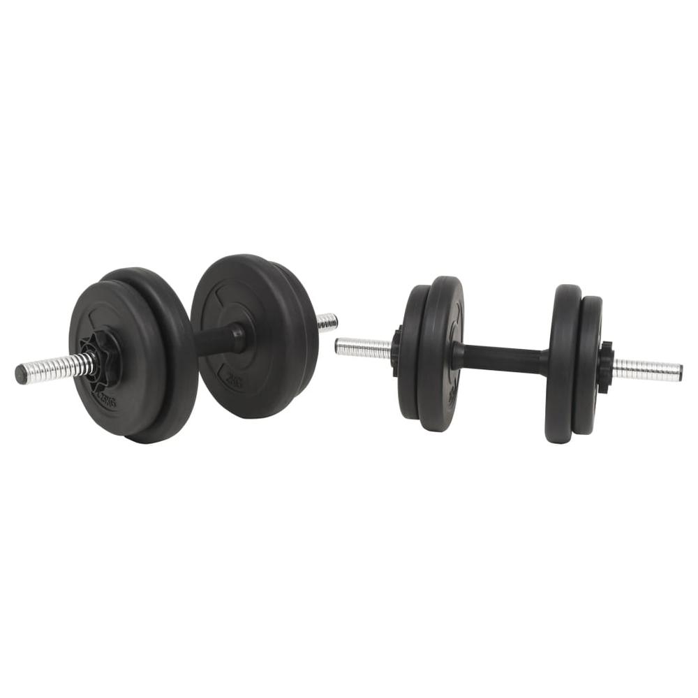 vidaXL Barbell and Dumbbell Set 66.1 lb, 91400. Picture 4
