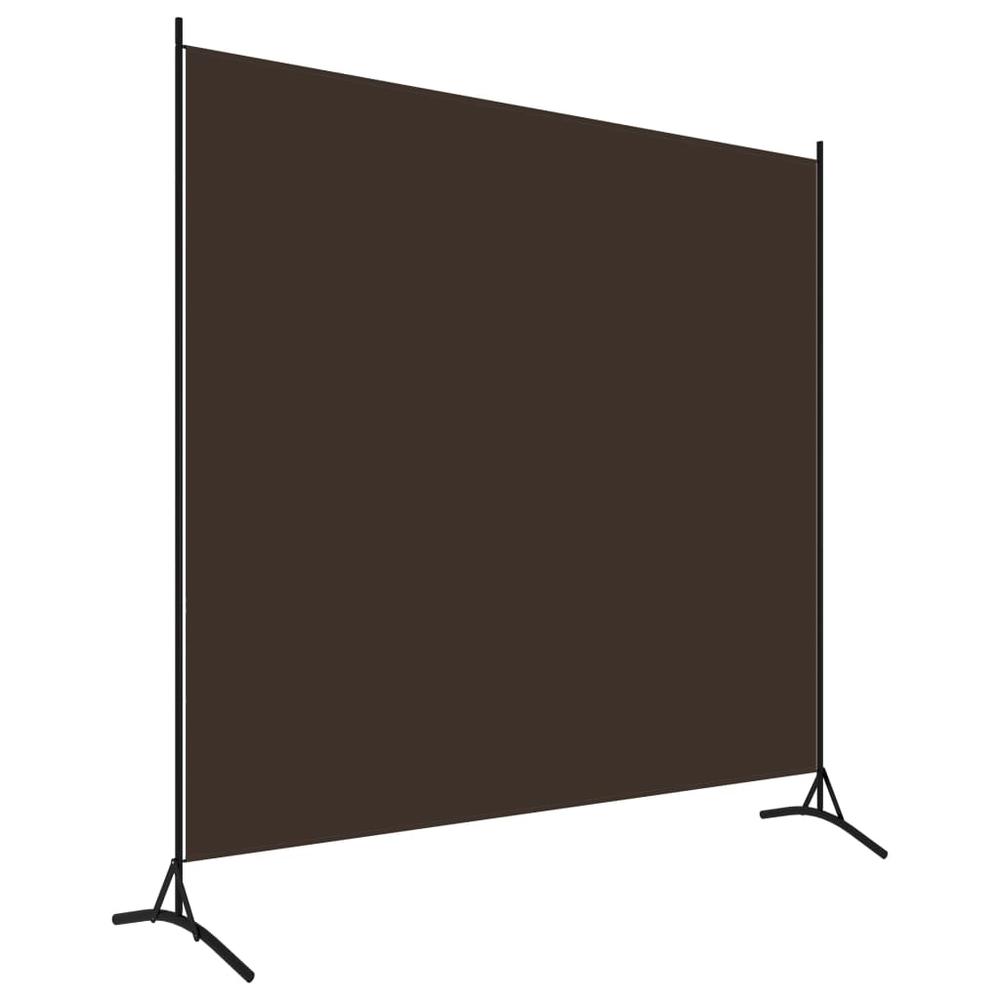 vidaXL 1-Panel Room Divider Brown 68.9"x70.9". Picture 2