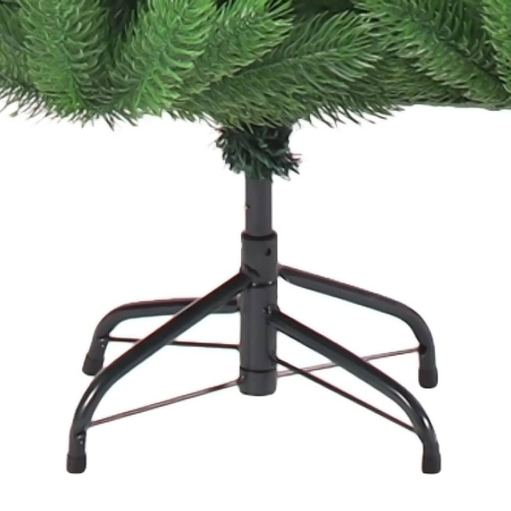 vidaXL Nordmann Fir Artificial Christmas Tree LED&Ball Set Green 70.9", 3077560. Picture 4