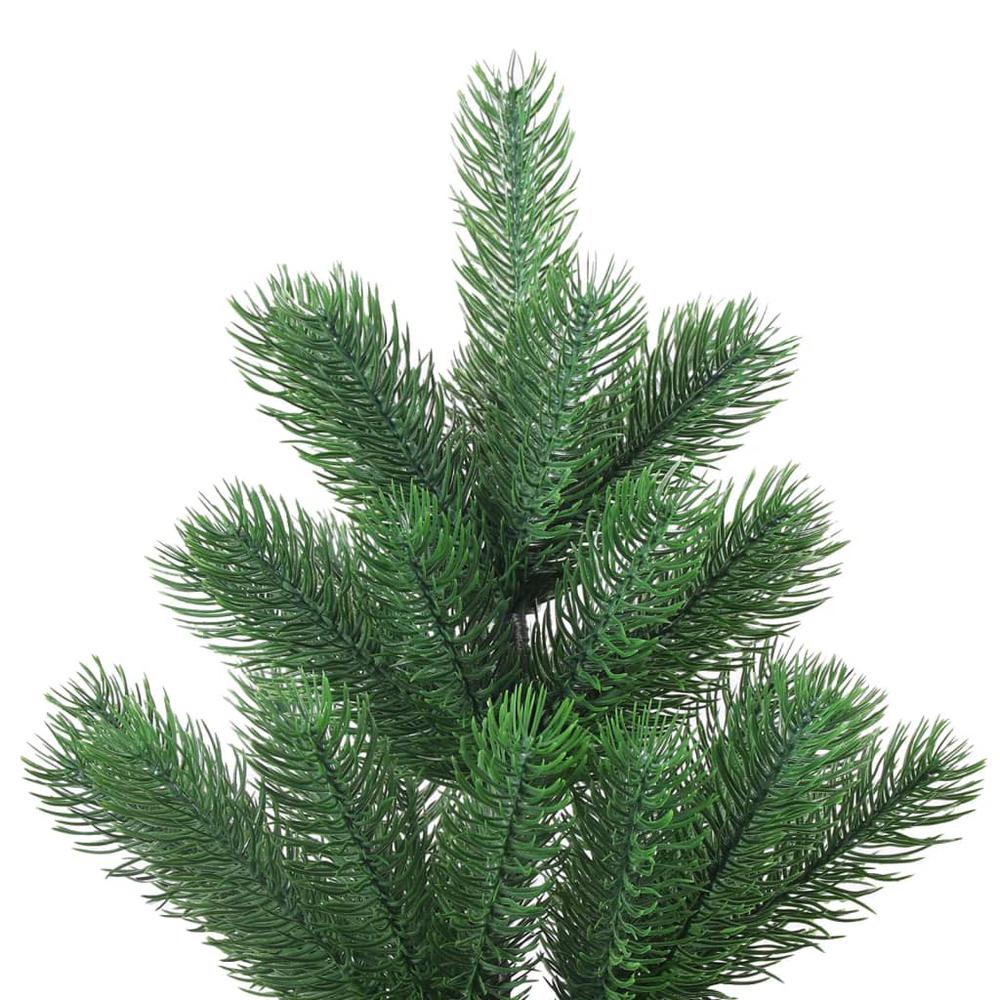 vidaXL Nordmann Fir Artificial Christmas Tree Green 82.7". Picture 4