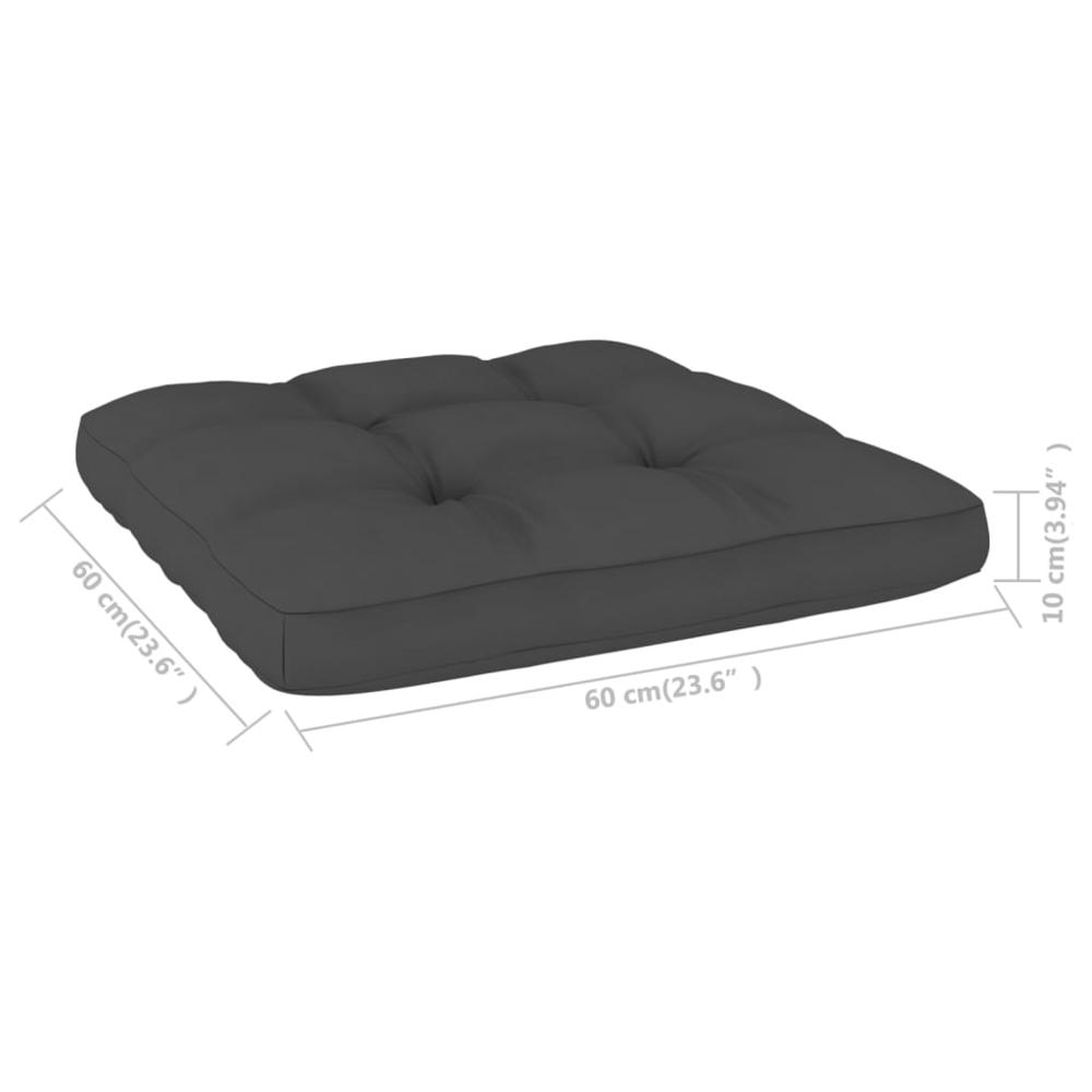 vidaXL Pallet Sofa Cushions 2 pcs Anthracite, 314498. Picture 11