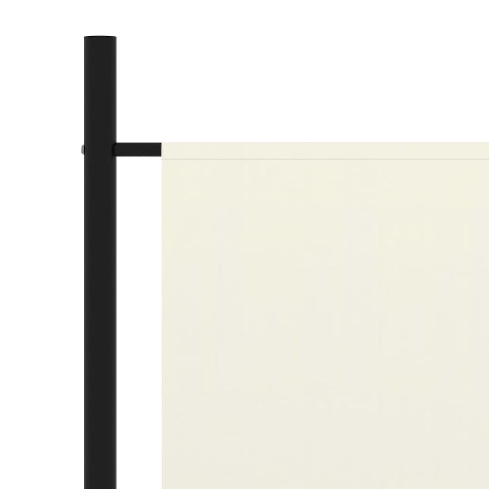 vidaXL 3-Panel Room Divider Cream White 102.4"x70.9". Picture 4