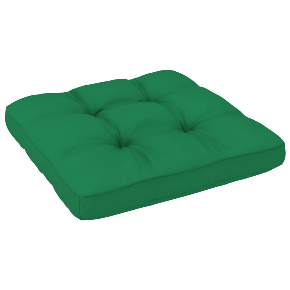 vidaXL Pallet Sofa Cushion Green 27.6"x27.6"x3.9". Picture 3
