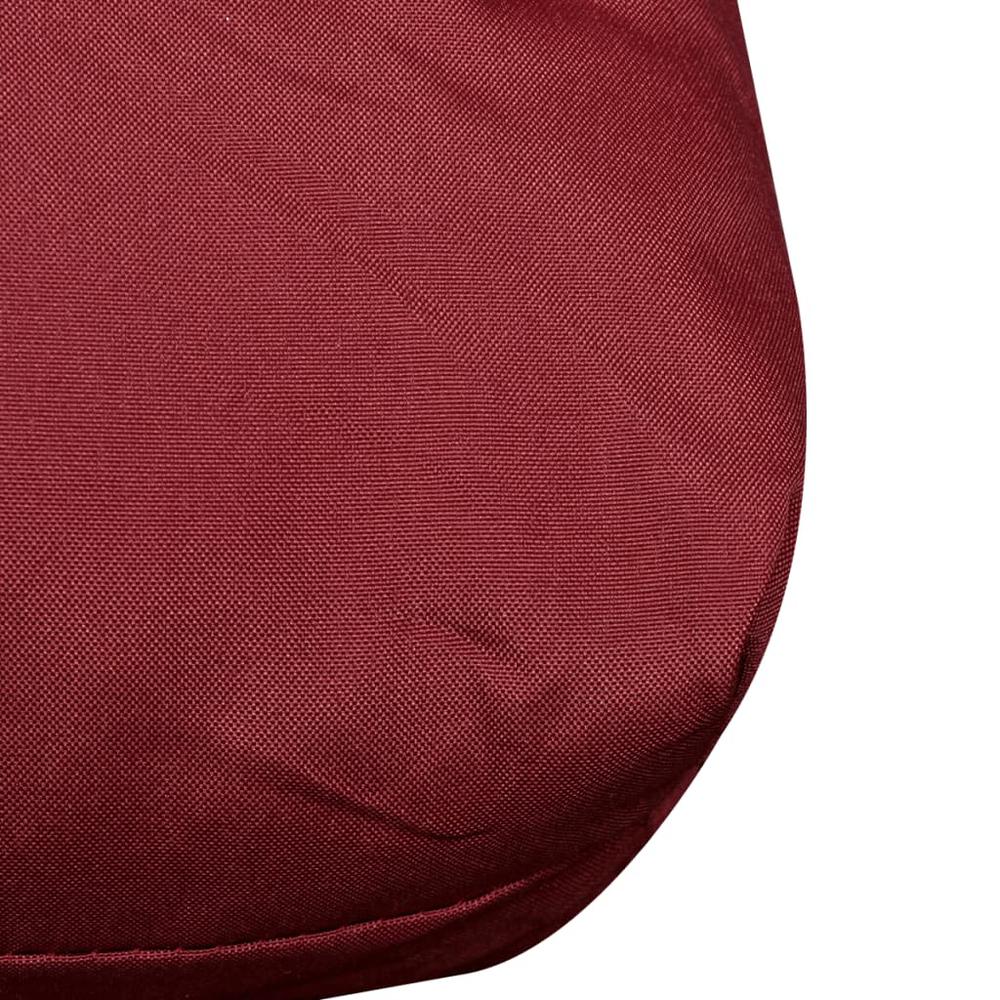 vidaXL Wine Red Upholstered Seat Cushion 47.2" x 31.5" x 3.9". Picture 3