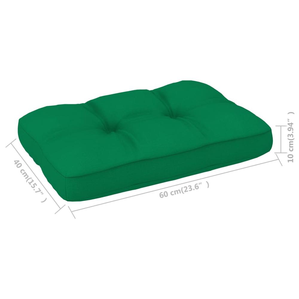 vidaXL Pallet Sofa Cushion Green 23.6"x15.7"x3.9". Picture 4
