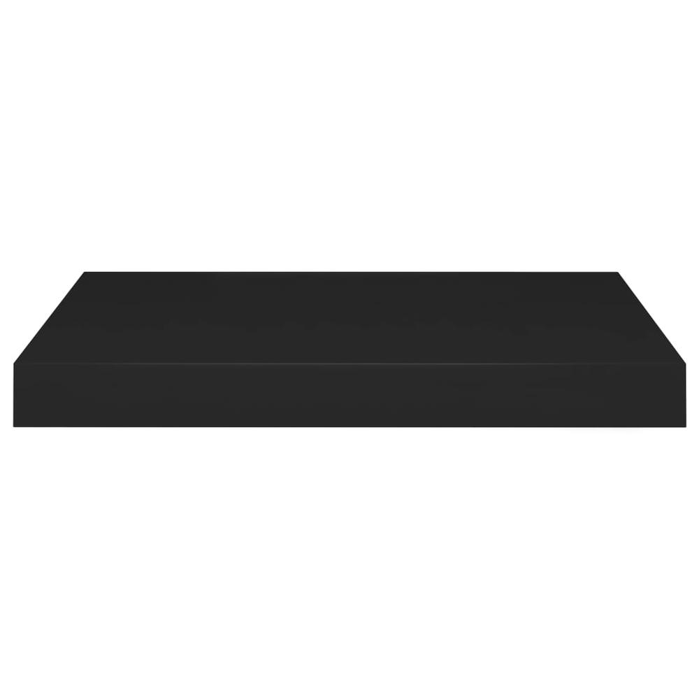 vidaXL Floating Wall Shelf Black 15.7"x9.1"x1.5" MDF. Picture 4