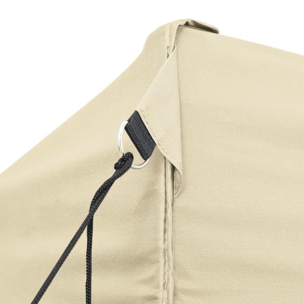 vidaXL Foldable Tent Pop-Up 9.8'x14.8' Cream White, 42511. Picture 4