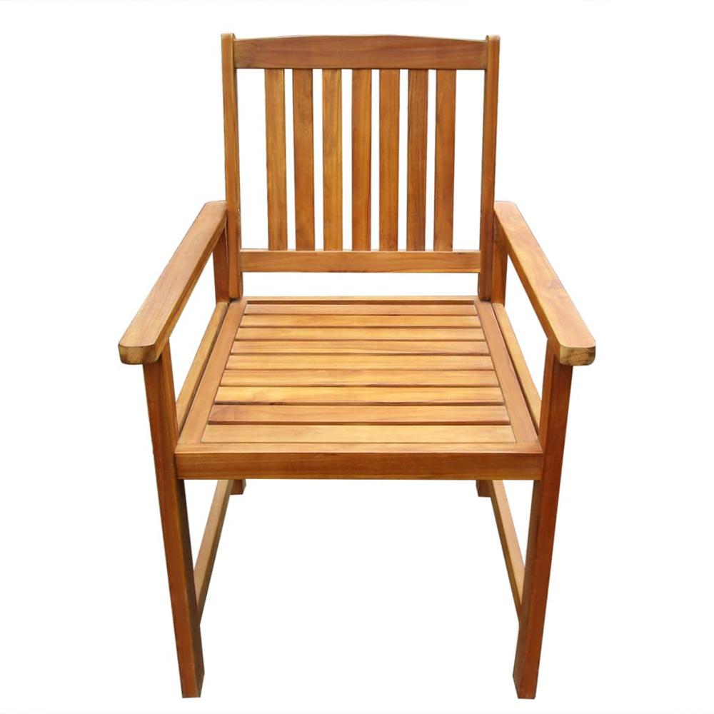 vidaXL Garden Chairs 2 pcs Solid Acacia Wood Brown, 42626. Picture 3
