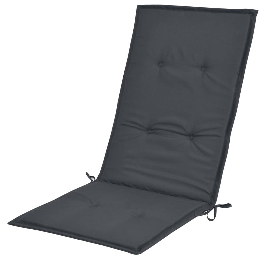 vidaXL Garden Chair Cushions 2 pcs Anthracite 47.2"x19.7"x1.18", 43177. Picture 5
