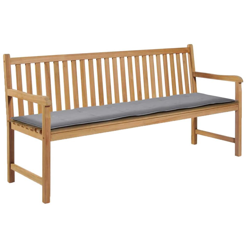 vidaXL Garden Bench Cushion Gray 70.9"x19.7"x1.18", 43196. Picture 1