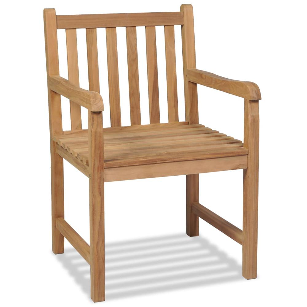 vidaXL Outdoor Chairs 2 pcs Solid Teak Wood, 43250. Picture 2