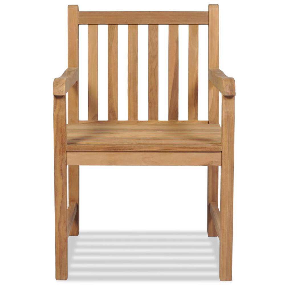 vidaXL Outdoor Chairs 2 pcs Solid Teak Wood, 43250. Picture 3