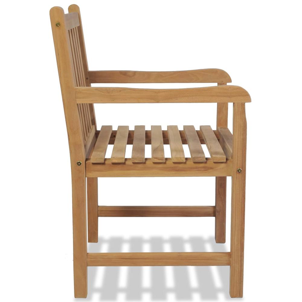 vidaXL Outdoor Chairs 2 pcs Solid Teak Wood, 43250. Picture 4