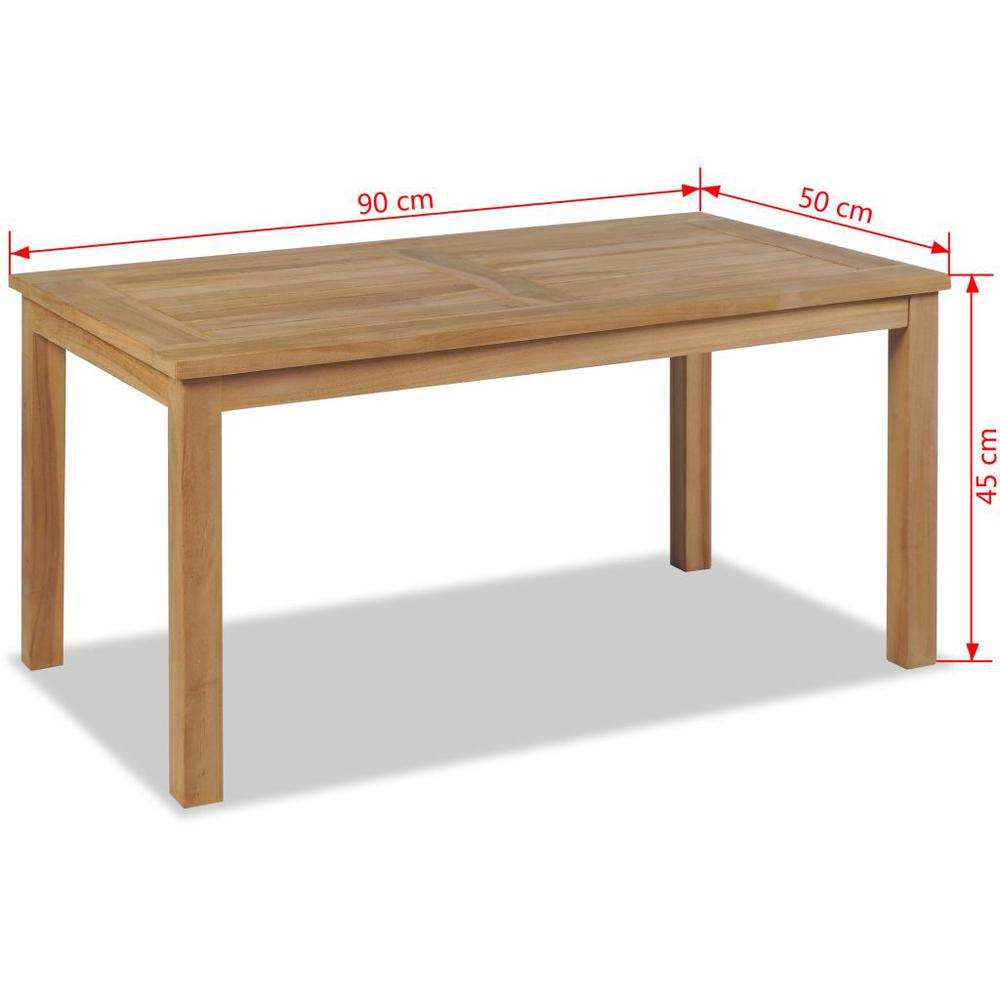 vidaXL Coffee Table Teak 35.4"x19.7"x17.7", 43253. Picture 6