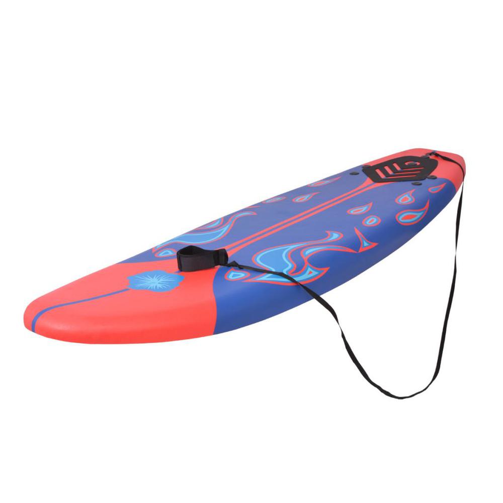 vidaXL Surfboard Blue and Red 66.9", 91258. Picture 2