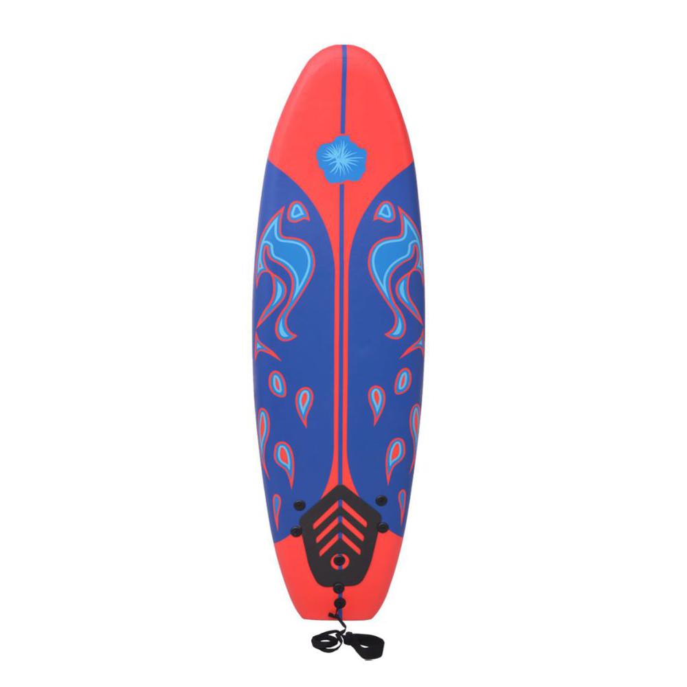 vidaXL Surfboard Blue and Red 66.9", 91258. Picture 3
