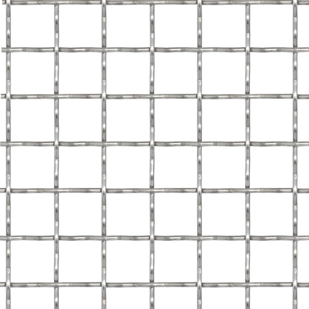 Crimped Garden Wire Fence Stainless Steel 39.4"x33.5" 0.4"x0.4"x0.1". Picture 1