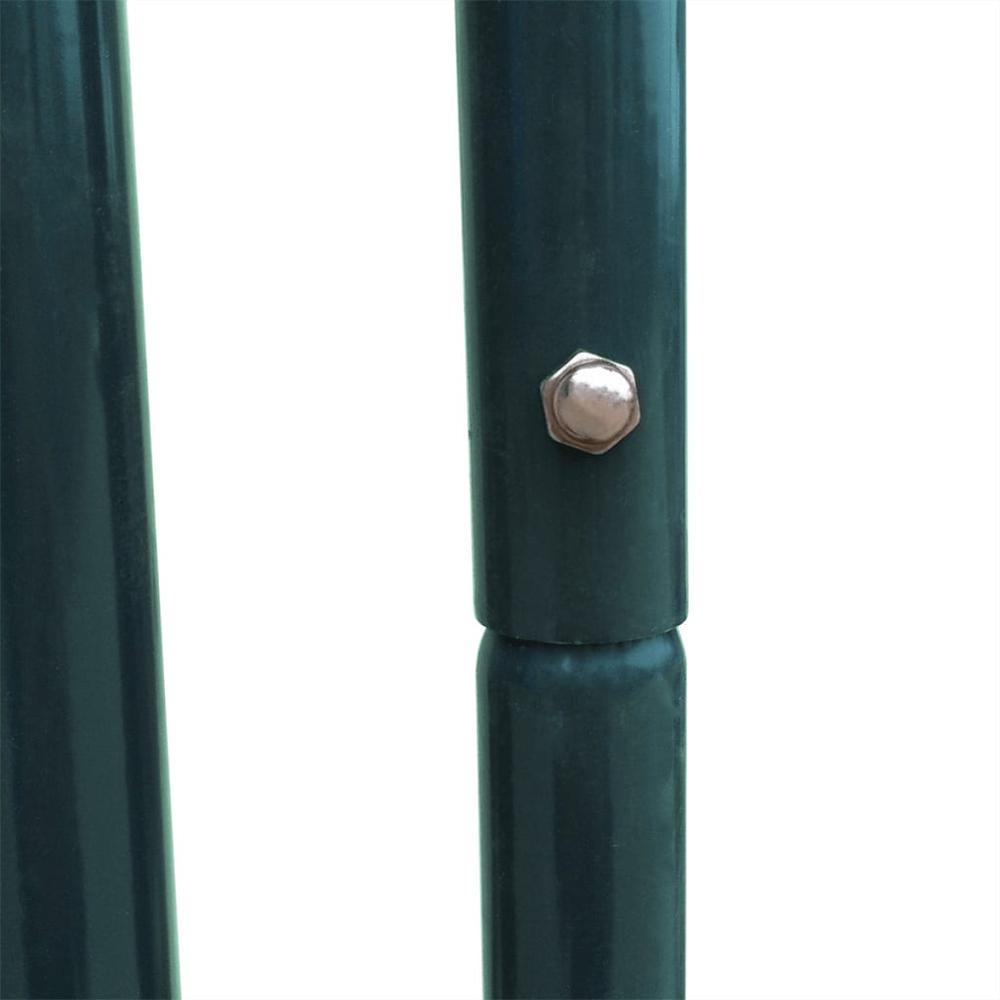 vidaXL Garden Fence Gate 39.4"x39.4" Green. Picture 5