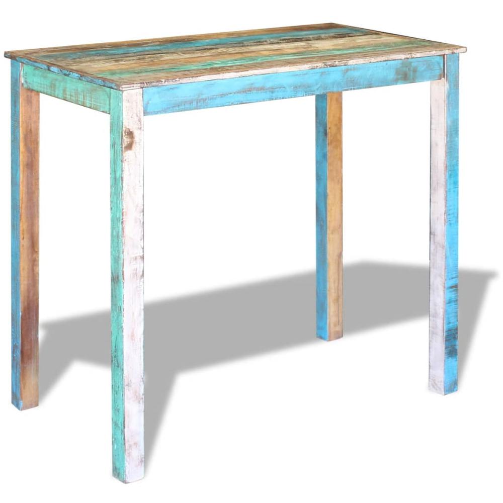 vidaXL Bar Table Solid Reclaimed Wood 45.3"x23.6"x42", 243453. Picture 2