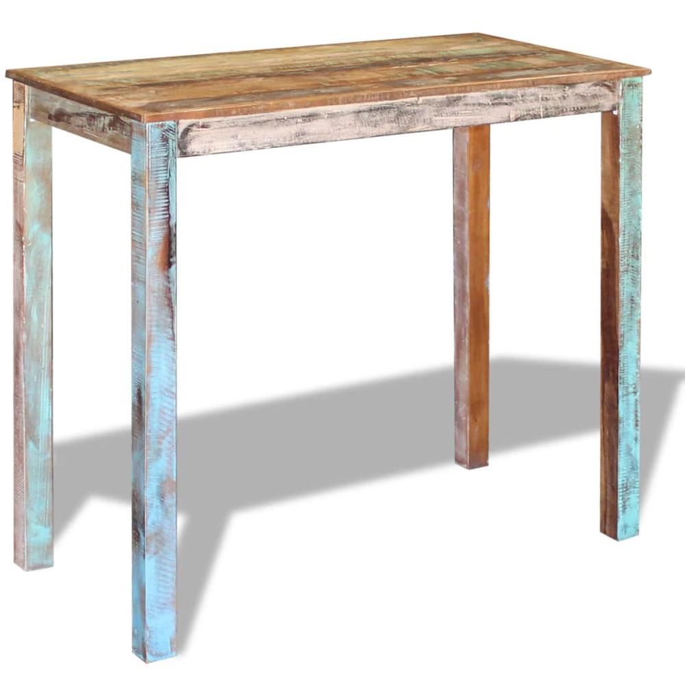 vidaXL Bar Table Solid Reclaimed Wood 45.3"x23.6"x42", 243453. Picture 4