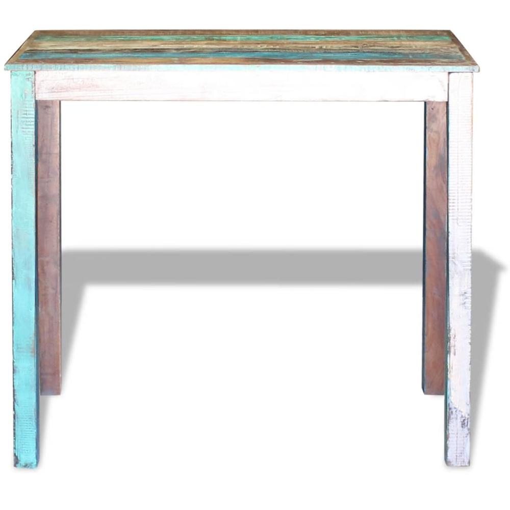 vidaXL Bar Table Solid Reclaimed Wood 45.3"x23.6"x42", 243453. Picture 6