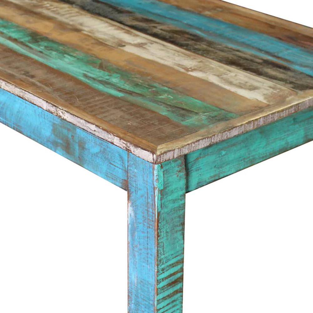 vidaXL Bar Table Solid Reclaimed Wood 45.3"x23.6"x42", 243453. Picture 7