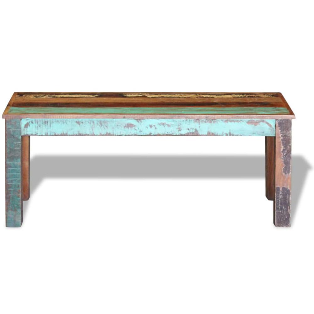 vidaXL Bench Solid Reclaimed Wood 43.3"x13.8"x17.7", 243454. Picture 6