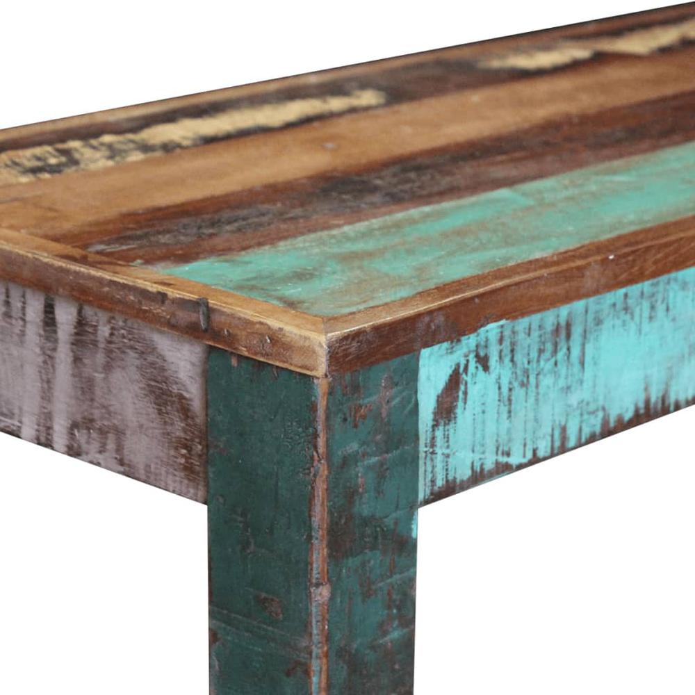 vidaXL Bench Solid Reclaimed Wood 43.3"x13.8"x17.7", 243454. Picture 7