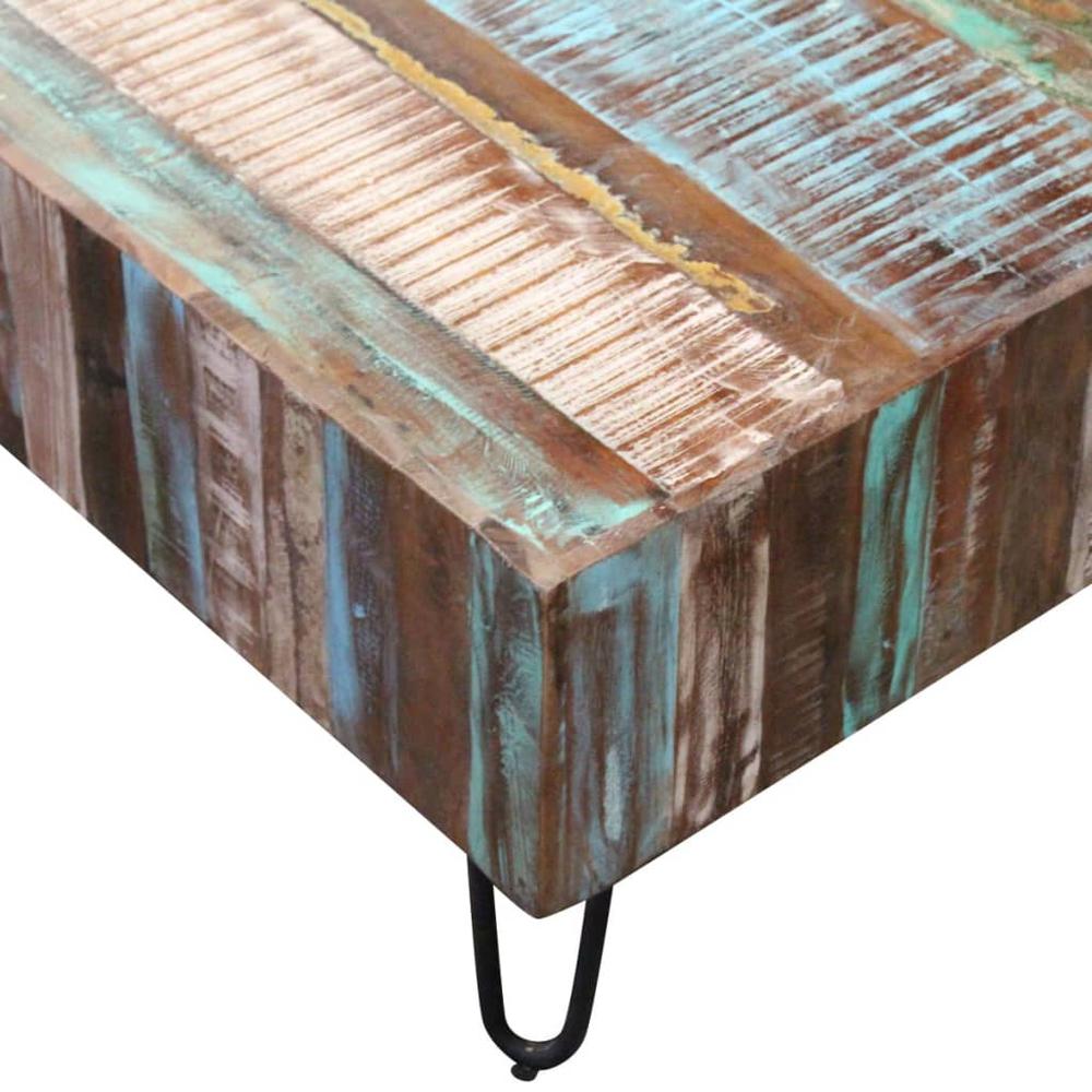 vidaXL Coffee Table Solid Reclaimed Wood 39.4"x19.7"x15", 243455. Picture 7