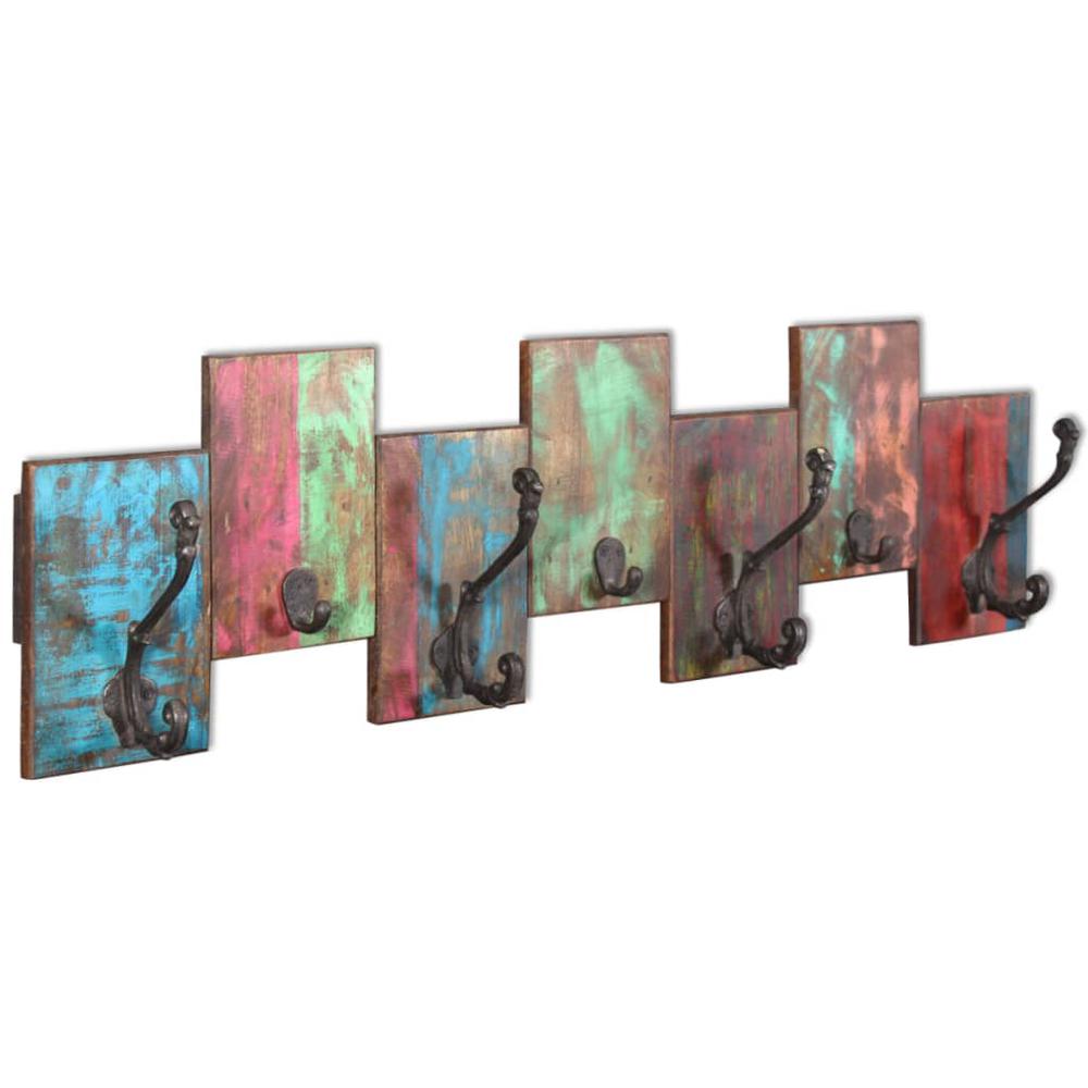 vidaXL Coat Rack with 7 Hooks Solid Reclaimed Wood, 243460. The main picture.