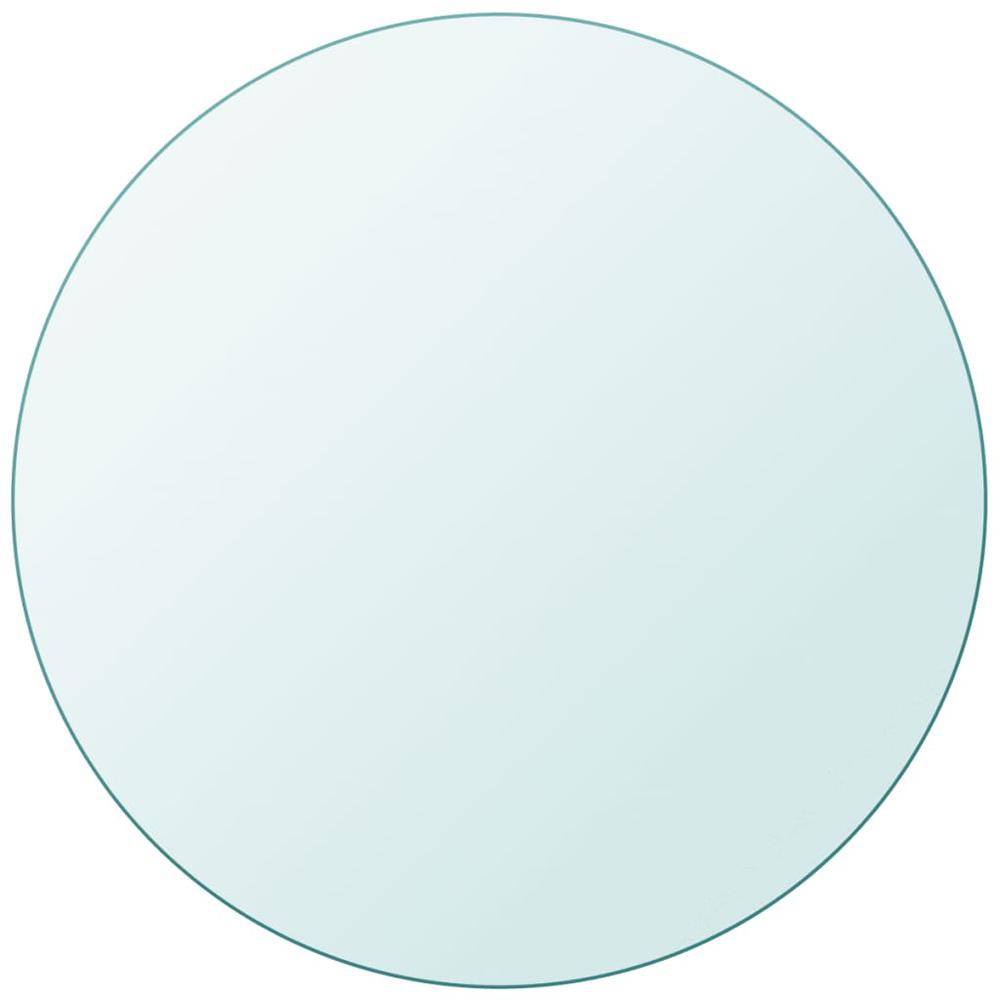 vidaXL Table Top Tempered Glass Round 11.8", 243624. Picture 1