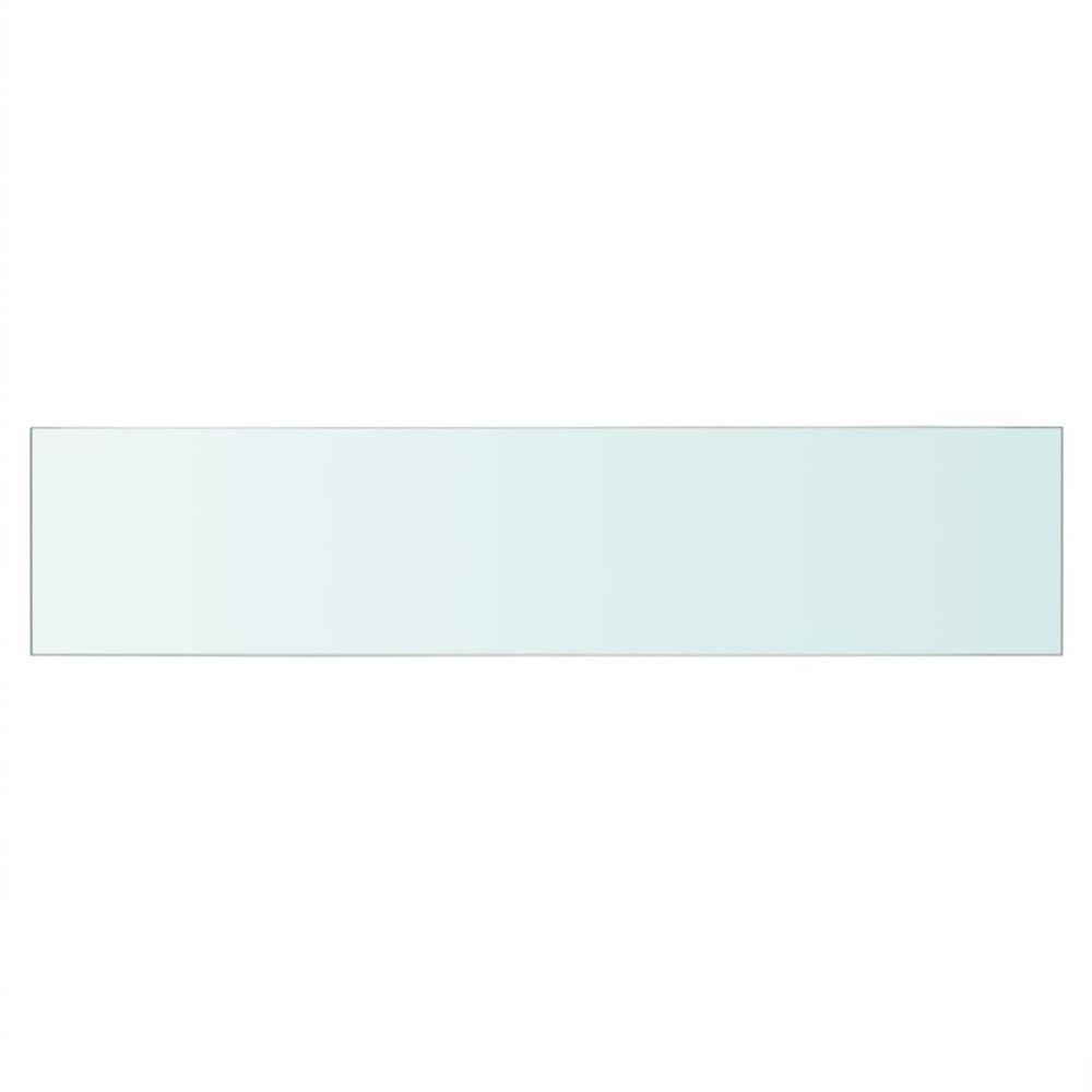 vidaXL Shelf Panel Glass Clear 23.6"x4.7", 243822. Picture 2