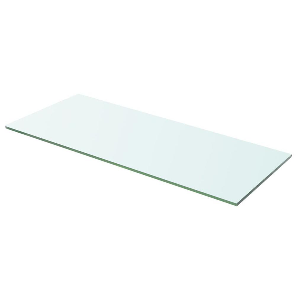 vidaXL Shelf Panel Glass Clear 23.6"x7.9", 243824. Picture 1