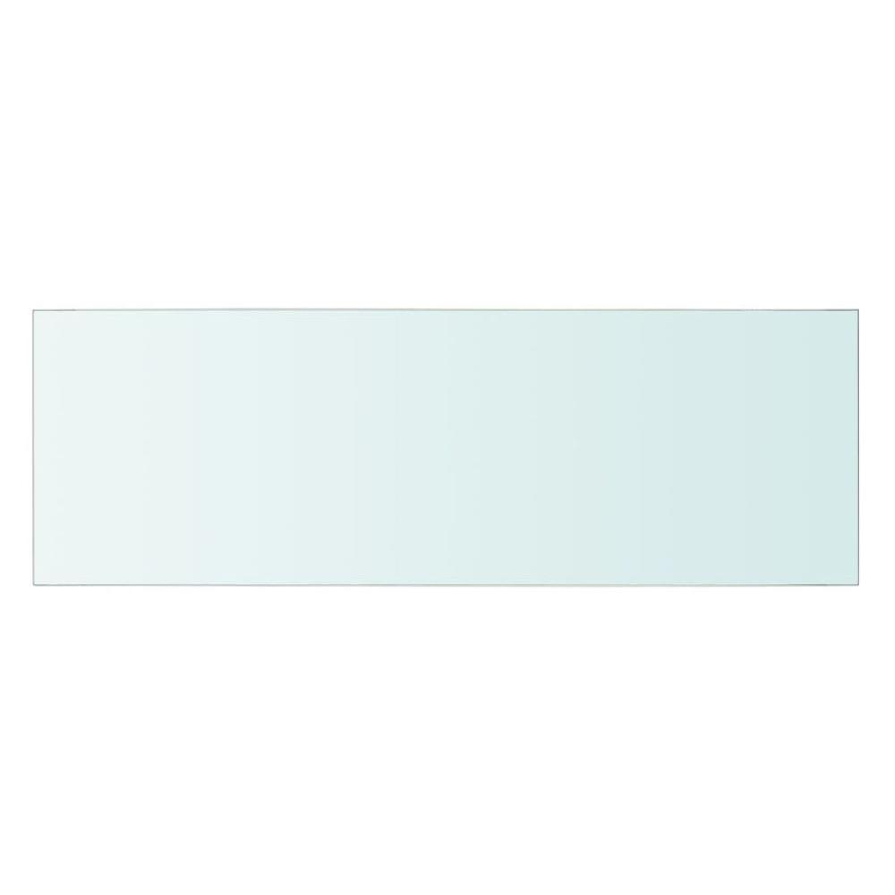 vidaXL Shelf Panel Glass Clear 23.6"x7.9", 243824. Picture 2