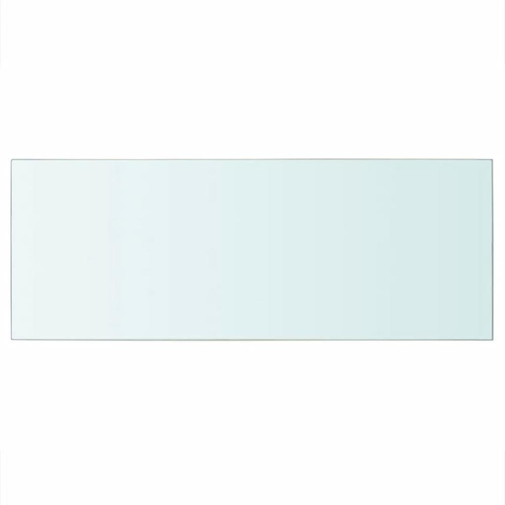 vidaXL Shelf Panel Glass Clear 23.6"x9.8", 243825. Picture 2