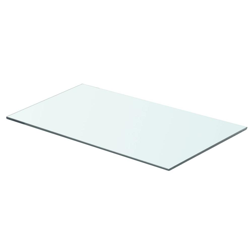 vidaXL Shelf Panel Glass Clear 23.6"x11.8", 243826. Picture 1