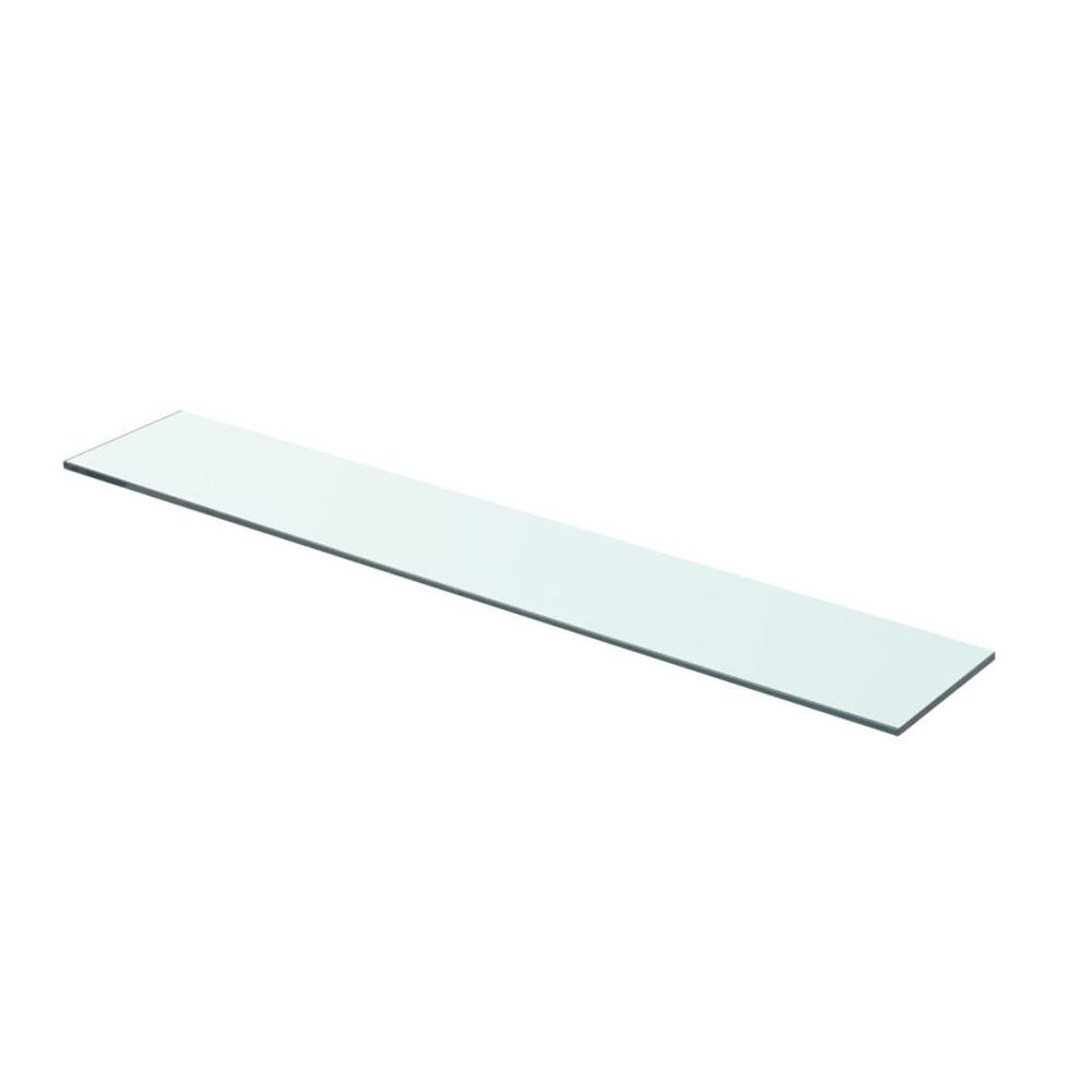 vidaXL Shelf Panel Glass Clear 27.6"x4.7", 243827. Picture 1
