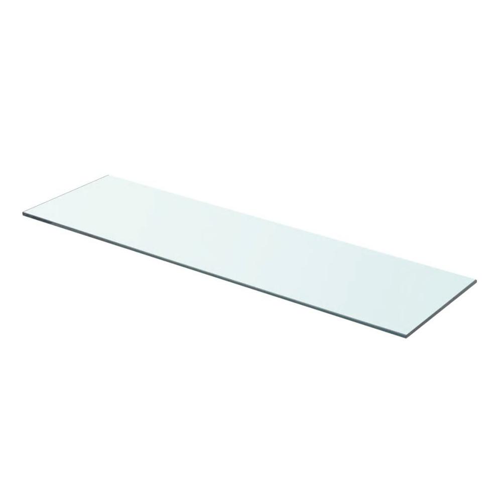vidaXL Shelf Panel Glass Clear 27.6"x7.9", 243829. Picture 1
