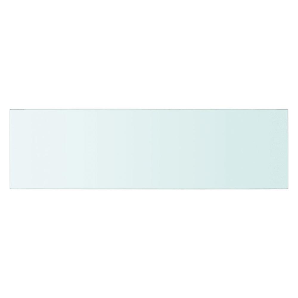 vidaXL Shelf Panel Glass Clear 27.6"x7.9", 243829. Picture 2