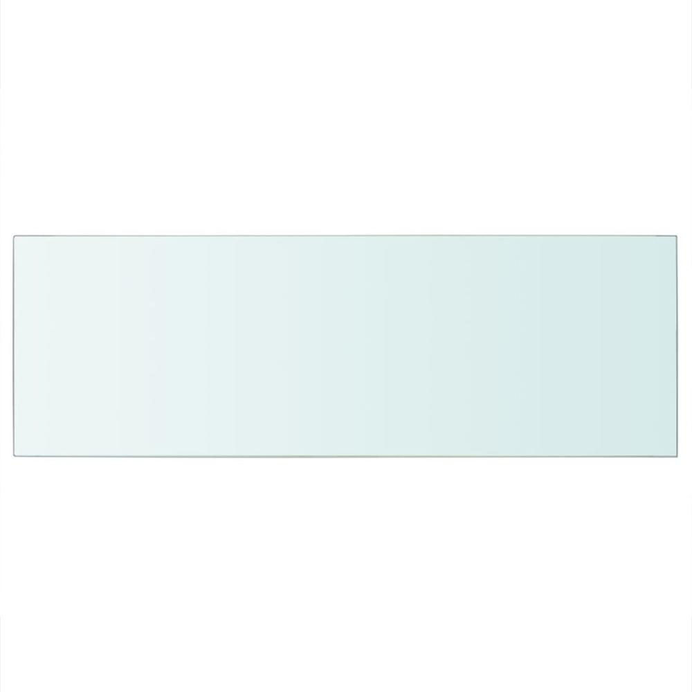 vidaXL Shelf Panel Glass Clear 27.6"x9.8", 243830. Picture 2