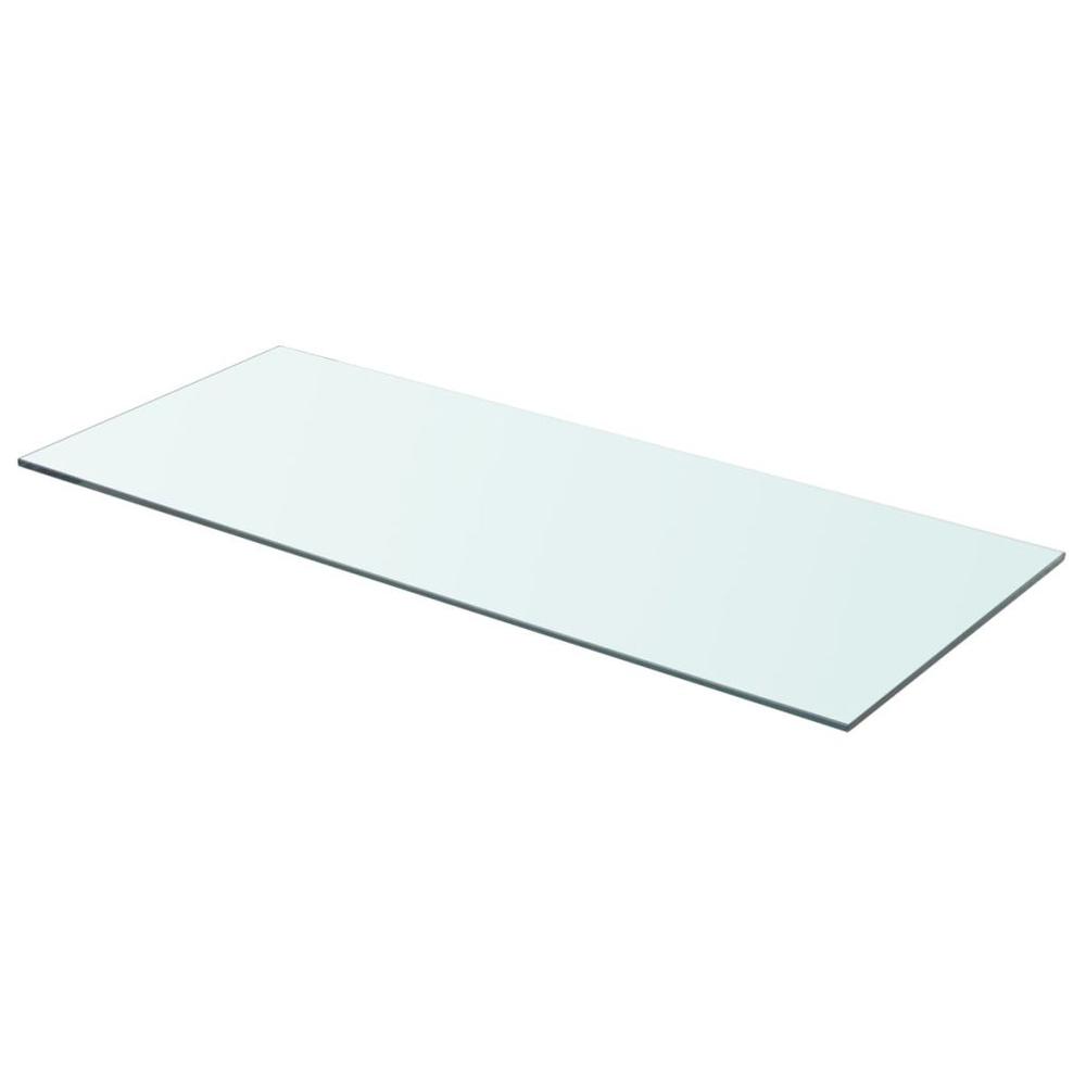 vidaXL Shelf Panel Glass Clear 27.6"x11.8", 243831. Picture 1