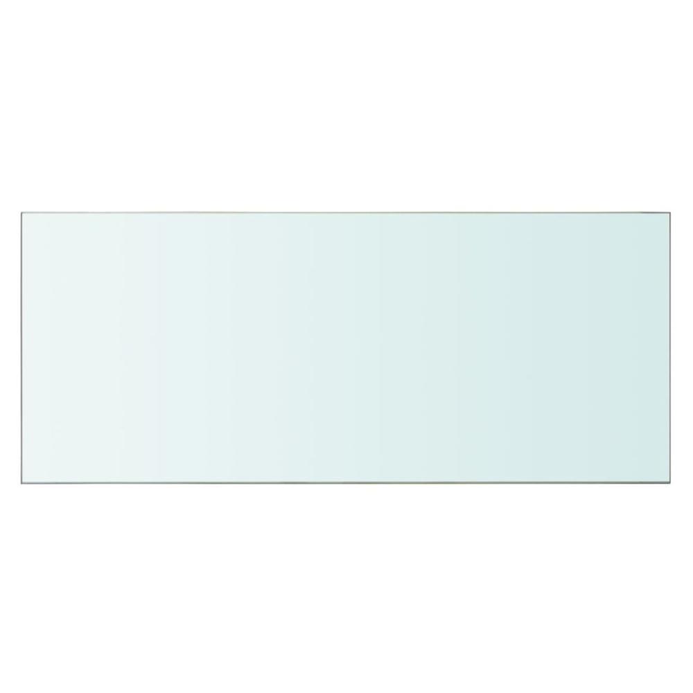 vidaXL Shelf Panel Glass Clear 27.6"x11.8", 243831. Picture 2