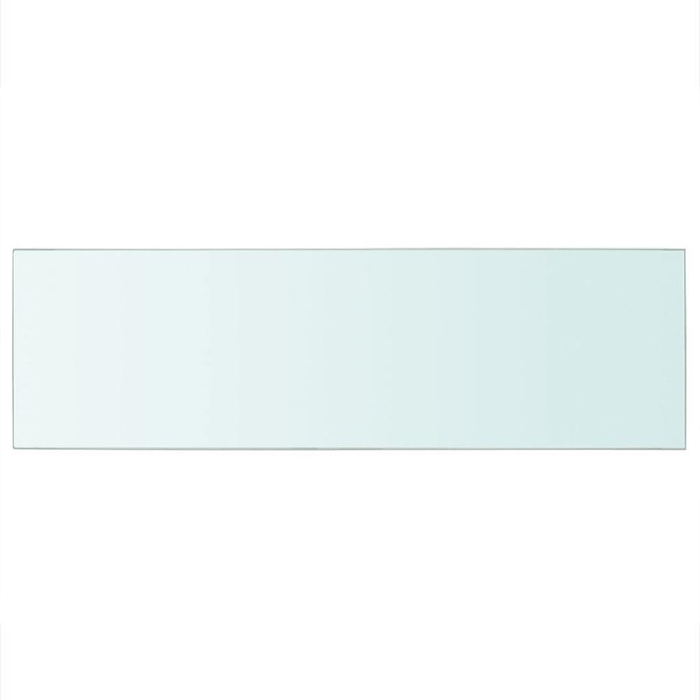 vidaXL Shelf Panel Glass Clear 31.5"x9.8", 243835. Picture 2