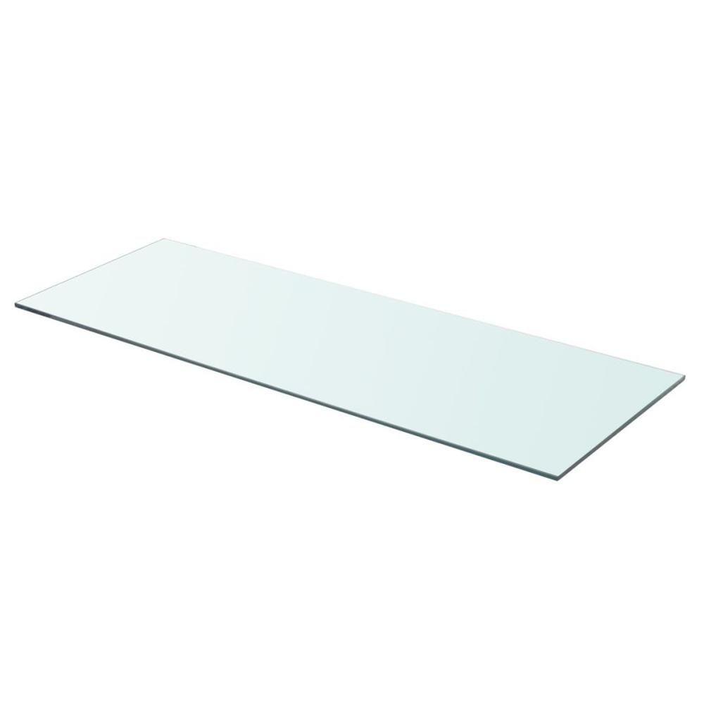 vidaXL Shelf Panel Glass Clear 31.5"x11.8", 243836. Picture 1