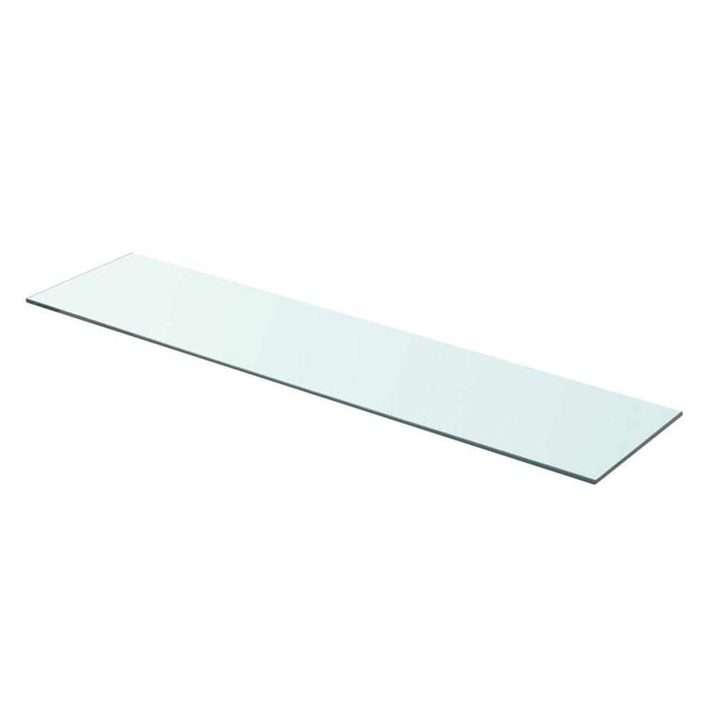 vidaXL Shelf Panel Glass Clear 35.4"x7.9", 243839. Picture 1