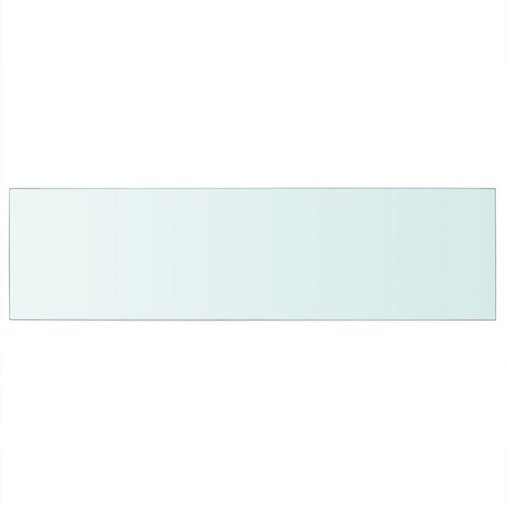vidaXL Shelf Panel Glass Clear 35.4"x9.8", 243840. Picture 2