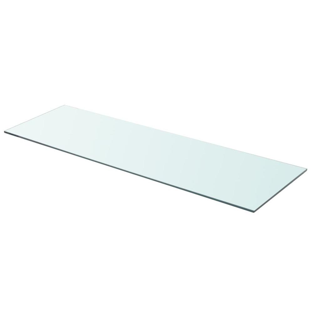 vidaXL Shelf Panel Glass Clear 35.4"x11.8", 243841. Picture 1